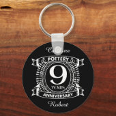 Porte-clés 9e Tournoi de tennis anniversary pottery (Recto)