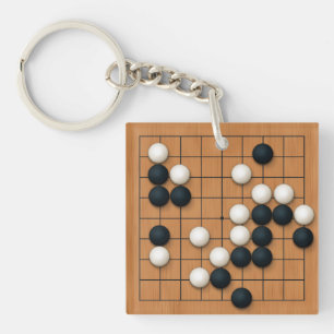 Porte-clés 9x9 Go Board avec Pierres personnalisées
