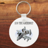 Porte-clés A10 Thunderbolt Silver Plane (Recto)