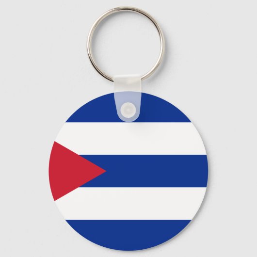 Porte-clés A bas prix ! Drapeau Cuba (Recto)