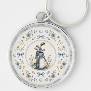 Porte-clés à blason de golf du Blue Teddy Bear Cou