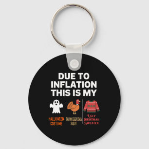 Porte-clés A Cause De L'Inflation C'Est Mon Costume D'Hallowe