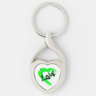 Porte-clés à charme zipper Love Hearts
