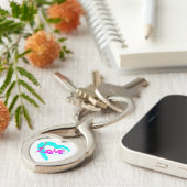 Porte-clés à charme zipper Love Hearts (Côté )