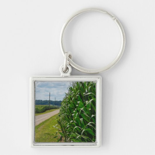 Porte-clés À Côté D'Un Champ De Maïs (Devant)
