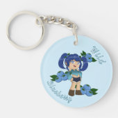 Porte-clés A Customized Key Chain with Cute Blueberry Chibi (Devant)
