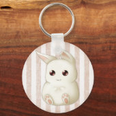 Porte-clés A Cute Puffy Kawaii Bunny Rabbit (Recto)