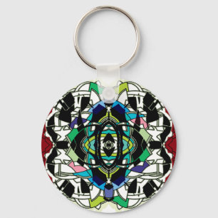 Porte-clés à damiers