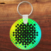 Porte-clés à damiers Wheels par Kenneth Yoncich (Recto)
