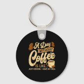 Porte-clés A Day Without Coffee Is Like - Coffee Lover Caffei (Recto)