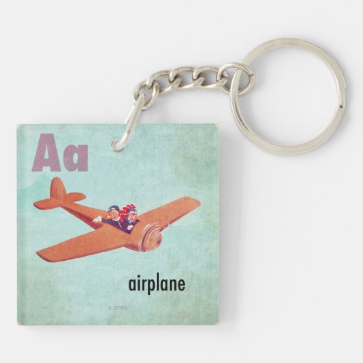 Porte-clés A est pour avion (Dos)