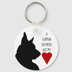 Porte-clés "A German Shepherd has my heart" keychain