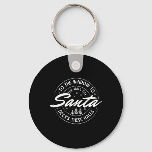 Porte-clés À La Fenêtre Au Mur Jusqu'À Père Noël Decks Ces H