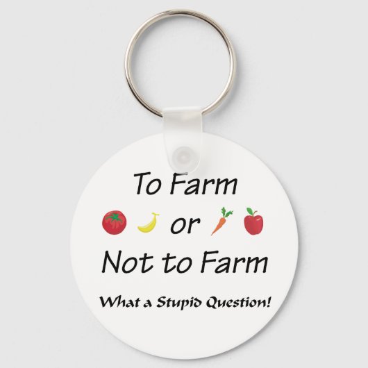 Porte-clés À la ferme ou non à la ferme Version 2 (Recto)
