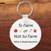Porte-clés À la ferme ou non à la ferme Version 2 (Recto)