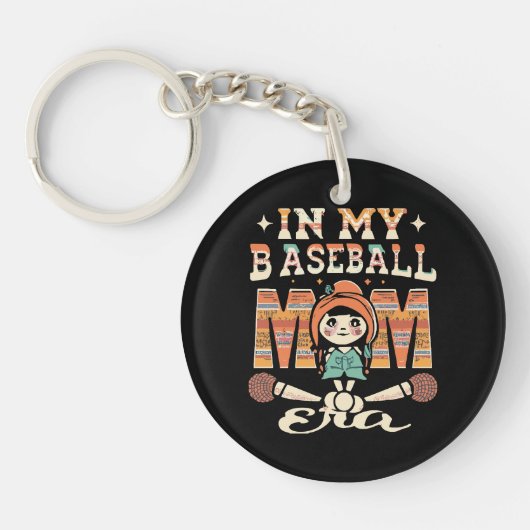 Porte-clés À l'ère de ma mère de baseball (Devant)