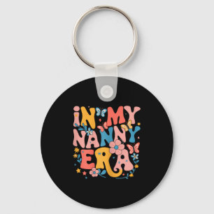 Porte-clés À l'ère de ma nounou Rétro Groovy Fête des mères N
