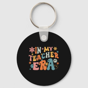 Porte-clés À L'Ère De Mon Enseignant Premier Jour D'École Ret