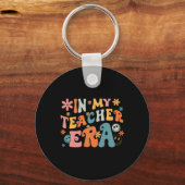 Porte-clés À L'Ère De Mon Enseignant Premier Jour D'École Ret (Verso)