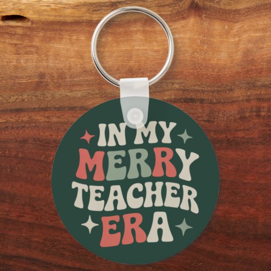 Porte-clés À l'ère de mon professeur Cadeau de vie d'enseigna (Recto)