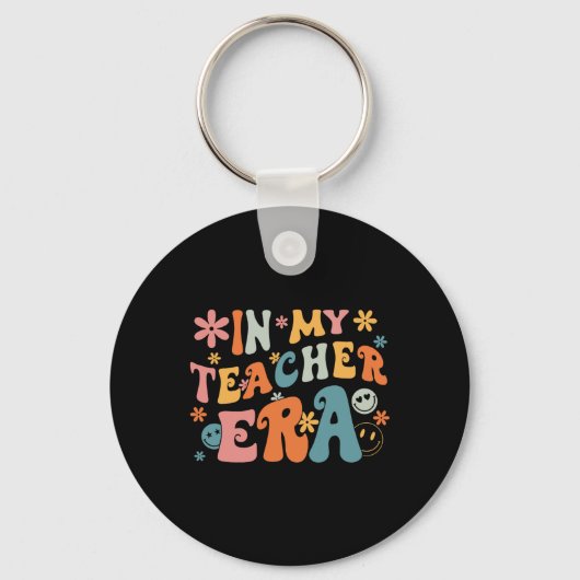 Porte-clés À l'ère de mon professeur, premier jour d'école, r (Recto)