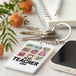 Porte-clés À l'ère de mon professeur, vie d'enseignant en mat