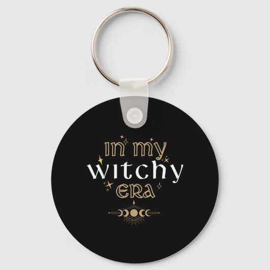 Porte-clés À l'ère ensorcelante, sorcière mystique Halloween  (Recto)