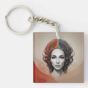 Porte-clés à l'intérieur de la fille vivante