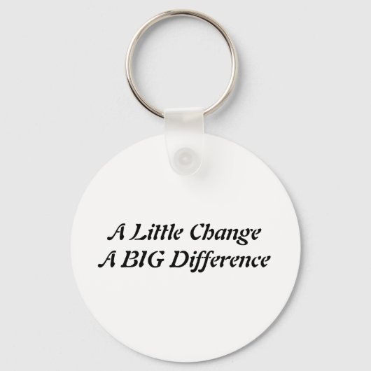 Porte-clés A Little Change A BIG Difference (Recto)