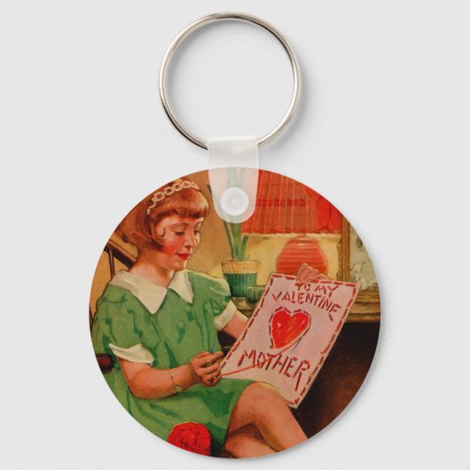 Porte-clés À ma mère Valentine (Recto)