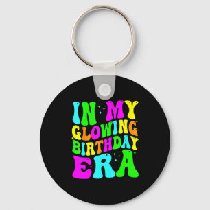 Porte-clés À mon époque de naissance lumineuse groovy colorée