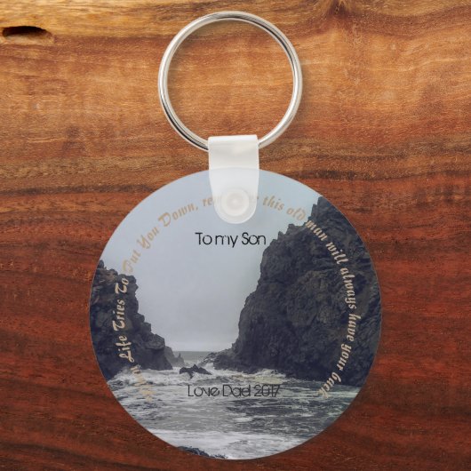 Porte-clés À mon fils (Recto)