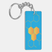 Porte-clés à motif en nid d'abeille (Devant gauche)