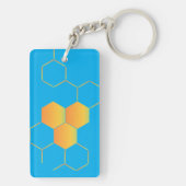 Porte-clés à motif en nid d'abeille (Dos)