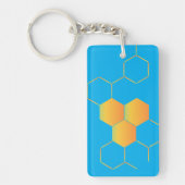 Porte-clés à motif en nid d'abeille (Devant)