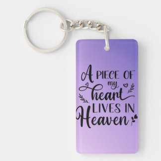 Porte-clés A Piece Of My Heart Lives In Heaven Keychain