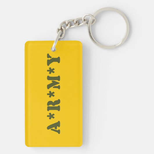 PORTE-CLÉS A*R*M*Y (Dos)