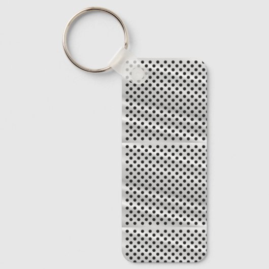 Porte-clés A rectangular keychain with a metal ring (Recto)
