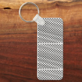 Porte-clés A rectangular keychain with a metal ring (Recto)