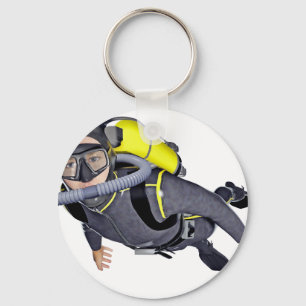 Porte-clés A SCUBA Diver