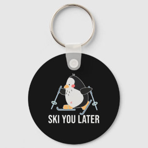 Porte-clés À Ski Vous Plus Tard Manchot De Ski Hiver Neige No