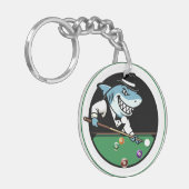 Porte-clés à thème de requin de billard Cool (Devant gauche)