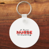 Porte-clés A True Nurse Never Stops Learning Quote Nursing Mo (Recto)