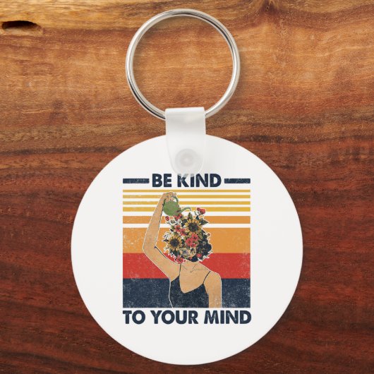 Porte-clés À Votre Esprit Pour La Sensibilisation À La Santé (Recto)