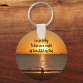 Porte-clés "A World as Beautiful as This" (Recto)