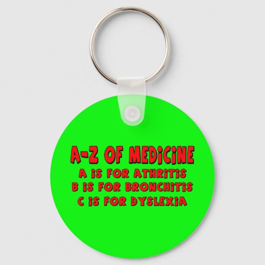 Porte-clés A-Z de Dyslexie (Recto)