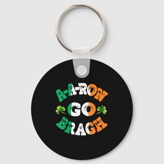 Porte-clés Aaron Erin Go Bragh Shamrock St.patrick's Day  (Recto)