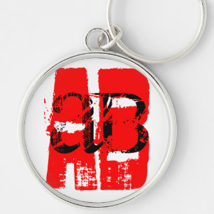 Porte-clés AB- Porte - clé rond de type sanguin