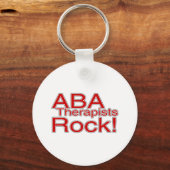 Porte-clés ABA Therapists Rock (Rouge) (Recto)