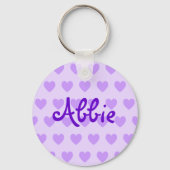 Porte-clés Abbie en violet (Recto)